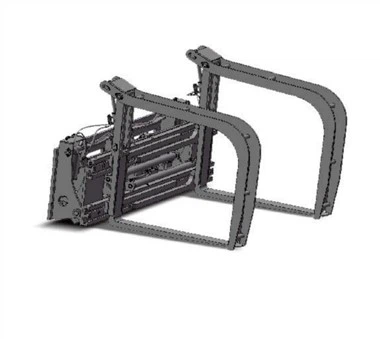 Rack Pibellau Ymlyniad Fforch godi